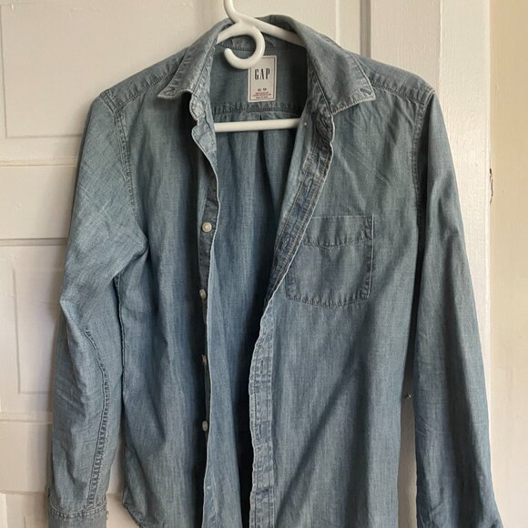 Chambray shirt in untucked fit - Gap - Picture 5 of 5